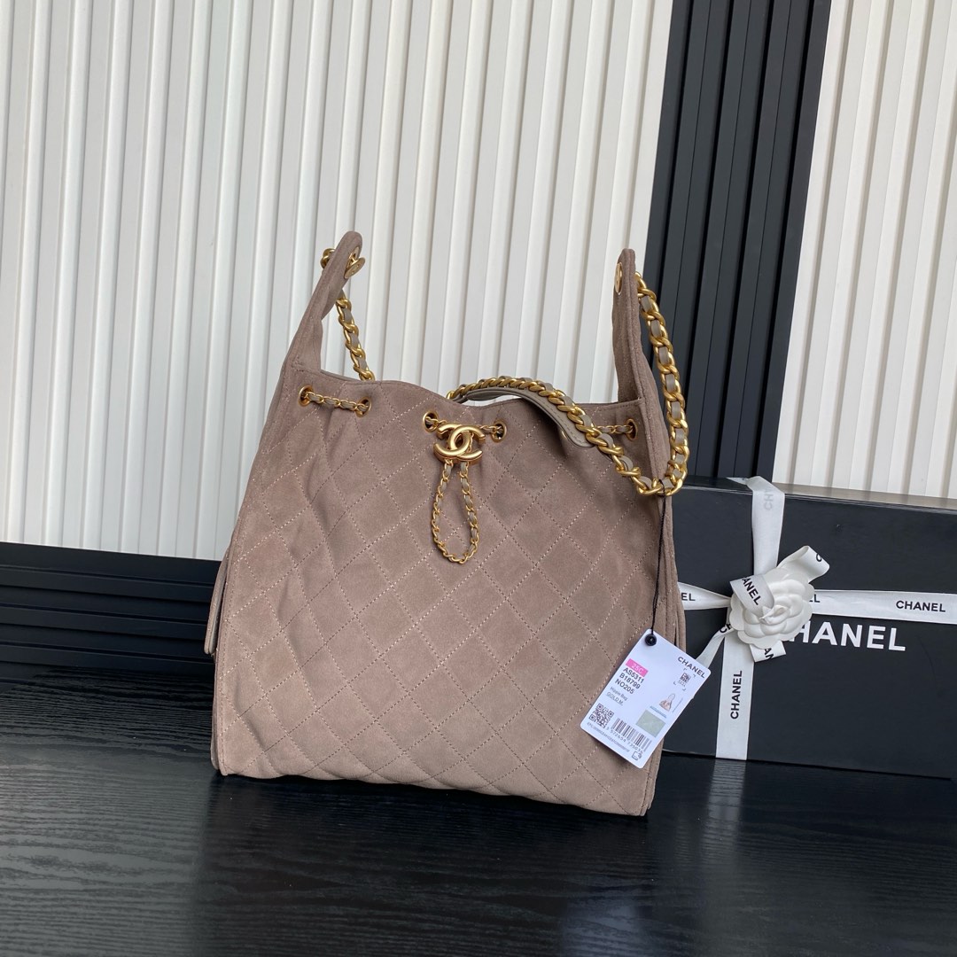 CHANEL 25S HOBO RETRO BAG 24 IN WARM TAUPE CALFSKIN main image 1